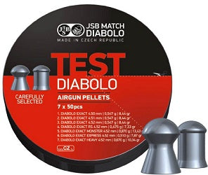 Boîte de 350 plombs JSB Diabolo Exact Test - Cal. 4.5 - ChasseTir.com