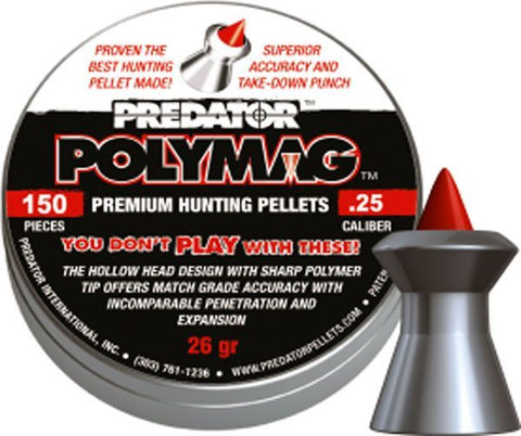 Boîte de 150 plombs JSB Diabolo Predator Polymag - Cal. 6.35 Default - ChasseTir.com