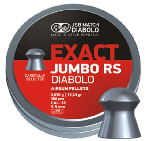 Boîte de 500 plombs JSB Diabolo Jumbo Exact RS - Cal. 5.52 Default Ti - ChasseTir.com