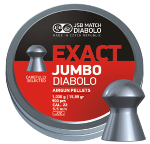 Boîte de 500 plombs JSB Diabolo Jumbo Exact - Cal. 5.52 Default Title - ChasseTir.com