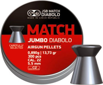 Boîte de 300 plombs JSB Diabolo Jumbo Match - Cal. 5.5 - ChasseTir.com