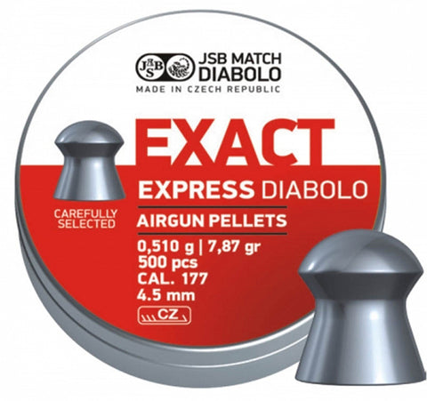 Boîte de 500 plombs JSB Diabolo Exact Express - Cal. 4.5 - ChasseTir.com