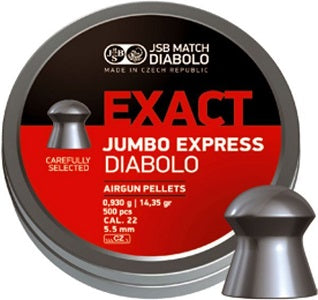 Boîte de 250 plombs JSB Diabolo Jumbo Exact Express - Cal. 5.52 - ChasseTir.com