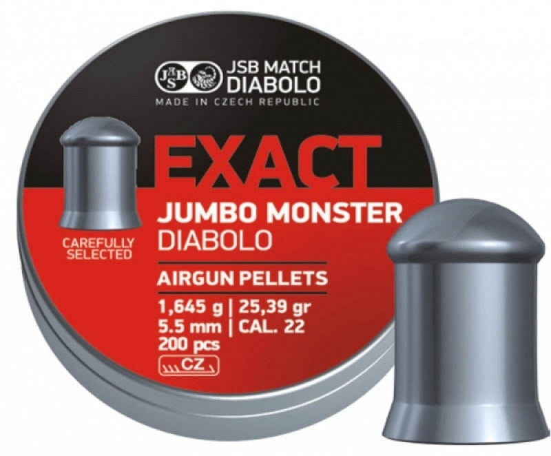 Boîte de 200 plombs JSB Diabolo Jumbo Exact Monster - Cal. 5.52 Defau
