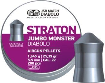 Boîte de 200 plombs JSB Diabolo Jumbo Straton Monster - Cal. 5.51 - ChasseTir.com