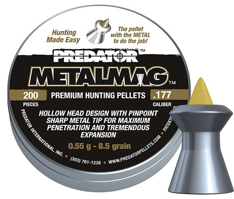 Boîte de 200 plombs JSB Predator Metalmag 4.5 mm - ChasseTir.com