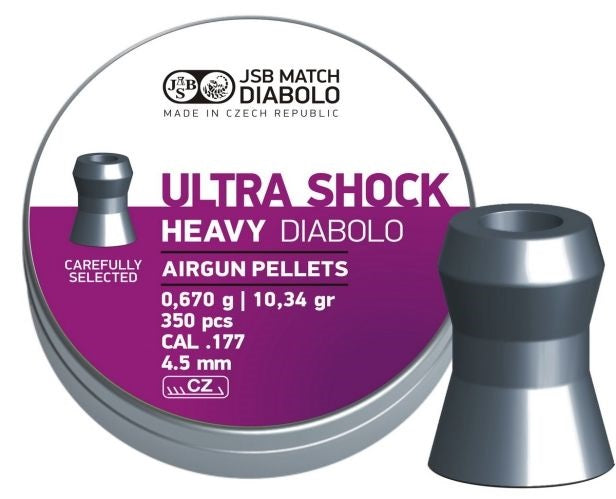 Boîte de 350 plombs JSB Ultra Shock - Cal. 4.5