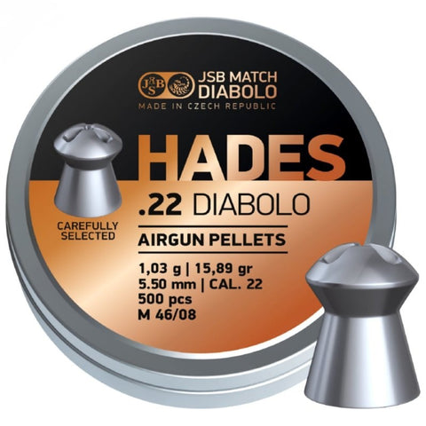 Boîte de 500 plombs JSB Hades - Cal. 5.5 - ChasseTir.com