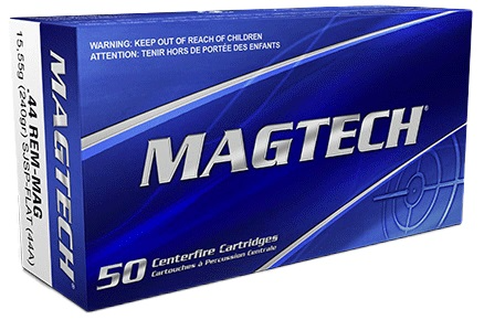 Cartouches MagTech JSP 240 gr - Cal. 44 REM Mag