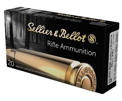 Balles Sellier & Bellot  Semi-Jacketed Soft Point - Cal. 22-250 Rem - ChasseTir.com