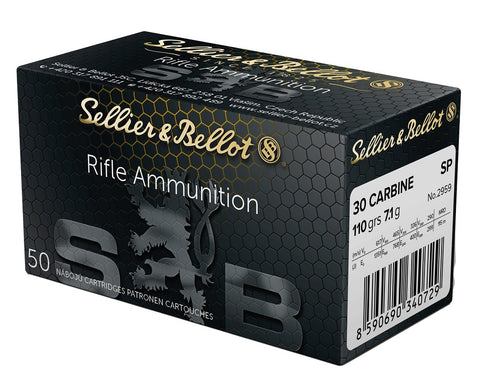Balles S&B - Cal. 30 Carbine SP - ChasseTir.com