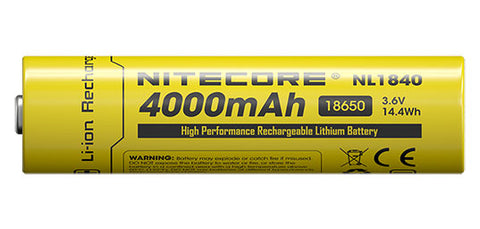 Accu  Nitecore Li-ion 18650