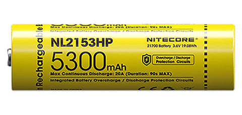 Accus Nitecore 21700 Li-ion Haute Performance