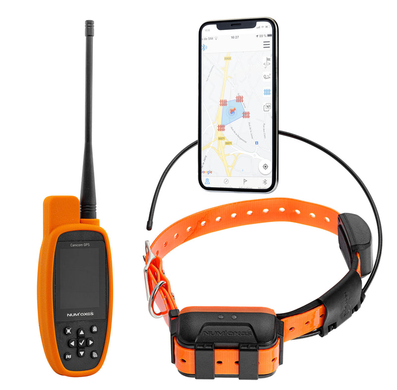 Pack GPS Num'Axes Canicom antenne et housse silicone Collier suppléme