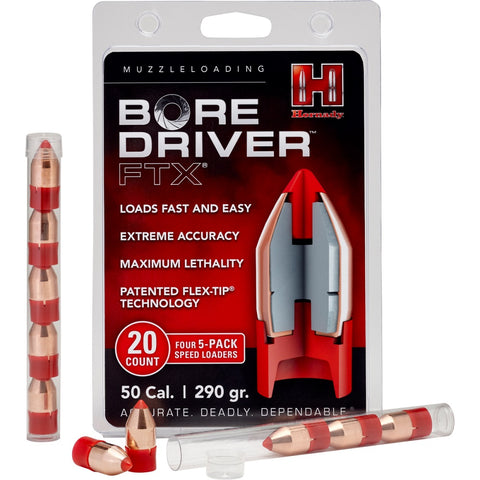 Ogives Hornady Cal. 50 290GR BORE DRIVER FTX - ChasseTir.com
