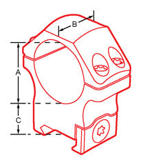 Colliers de Montage UTG - Diamètre 34mm
