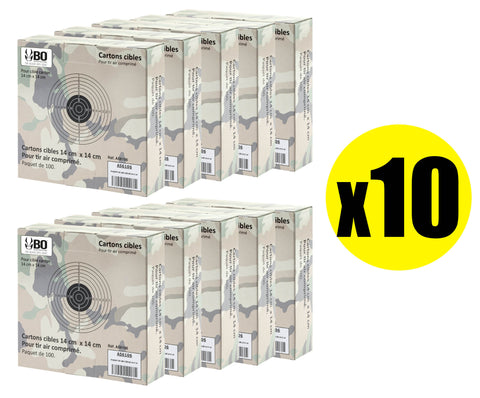 Pack Cible Bo Manufacture Cartonnées 14x14cm Shoot Again - ChasseTir.com