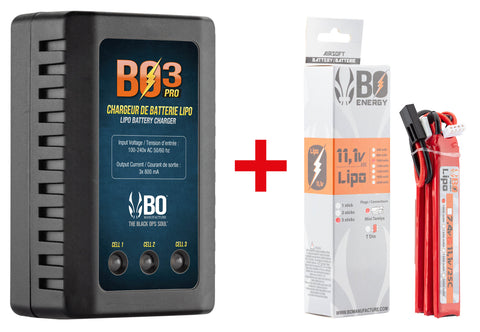 Batterie BO MANUFACTURE LiPo 11.1V Airsoft