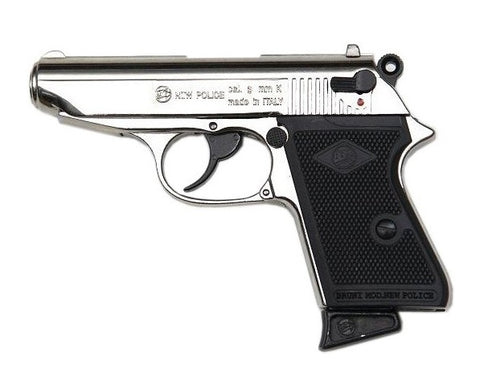 Pistolet Bruni - Police Nickele - 9mm - Gaz