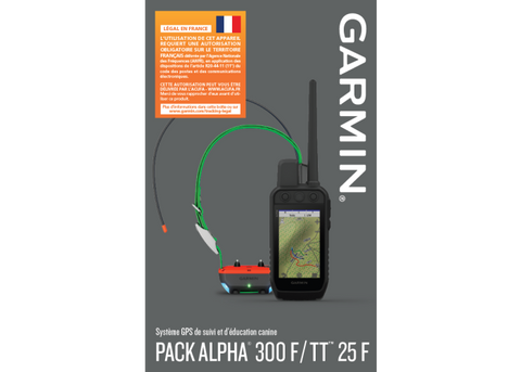 Pack GPS Garmin Alpha 300F TT25 - Version F