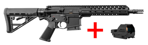 Pack Carabine semi-automatique AR15 Schmeisser S4F M-LOK + Point rouge