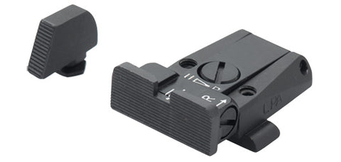 Hausse réglable et guidon LPA  pour Glock 17 à 23/25 à 32/ 32 34 35