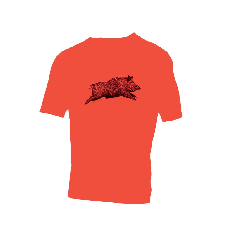 "T-Shirt pour enfant Treeland avec motif sanglier, amusant et confortable pour les petits aventuriers."