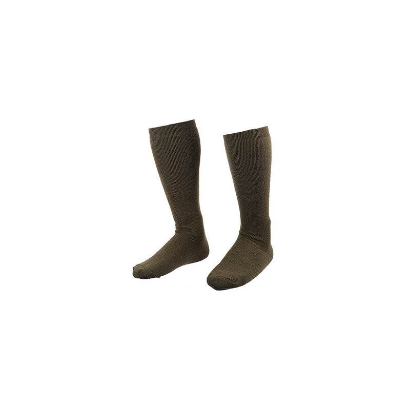 "Chaussettes longues Treeland kaki T080, assurant confort et protection dans toutes les chaussures de randonnée ou de chasse."