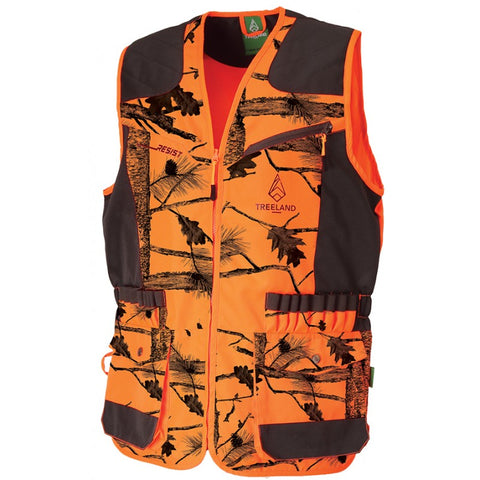 Gilet Renforcé Treeland Camouflage Orange
