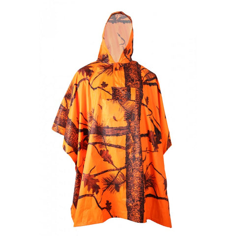 Poncho Treeland Fire Orange Camo