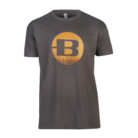 T-shirt Bergara Circle Distress Charcoal