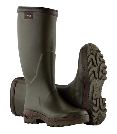 Bottes Aigle Caoutchouc Parcours 2 Kaki - ChasseTir.com