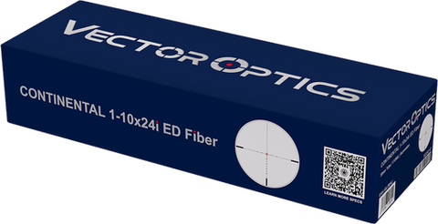 Lunette Vector Optics Continental X10 - 1-10x24I - ED Fiber