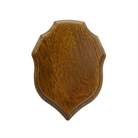 Ecusson en chêne doré Januel chevreuil