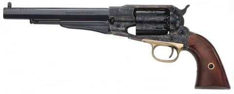 Revolver Pietta 1858 Rm acier laiton bronzé gravé - Cal. 44