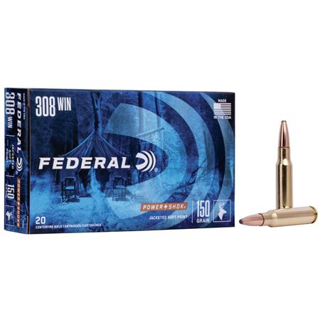 Munitions Federal Power Shok - Cal. 308 Win.