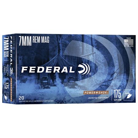 Munitions Federal Power Shok - Cal. 7mm Rem. Mag.