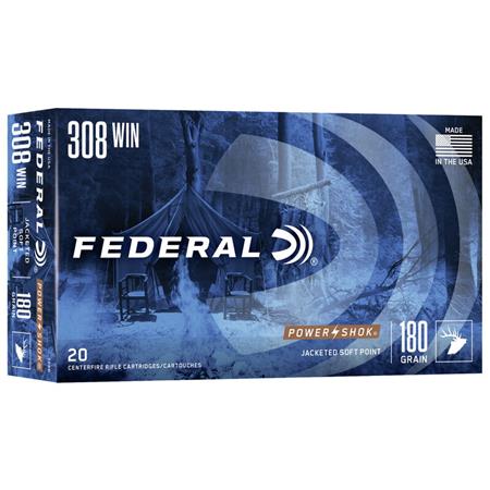 Munitions Federal Power Shok - Cal. 308 Win.