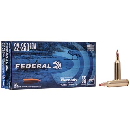 Munitions Federal Power Shok - Cal. 22-250 Rem.