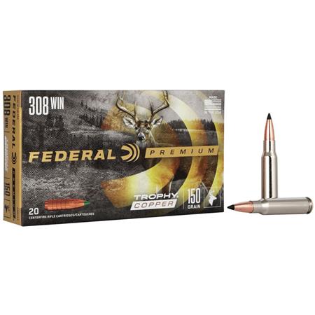 Munitions Federal Premium Ogive Trophy Copper - Cal. 308 Win.