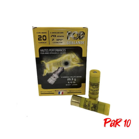 Balles FOB Gualandi HP - Cal.20/70 - Par 10 105TCQ0BGAP10