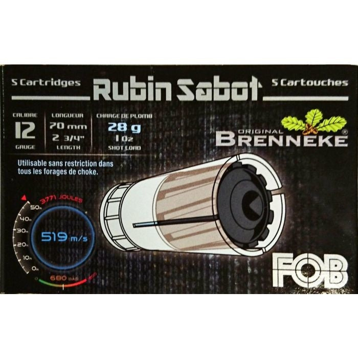 Balles FOB Robin Sabot 70 - Cal.12/70 - Par 5 105UW86BRS