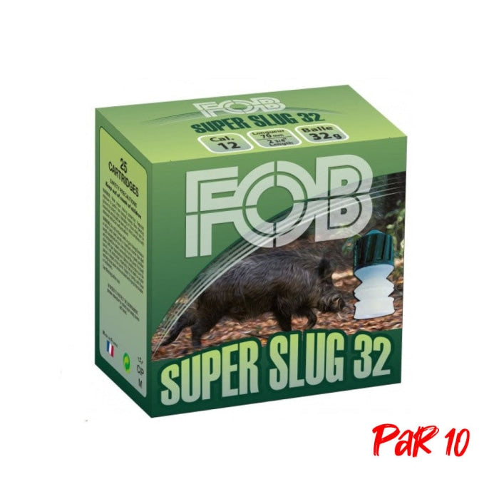 Balles FOB Super Slug - Cal.12/70 - Par 25 1059Y80BC0P10