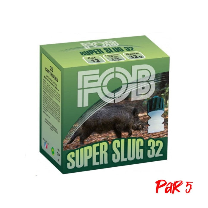 Balles FOB Super Slug - Cal.12/70 - Par 25 1059Y80BC0P5