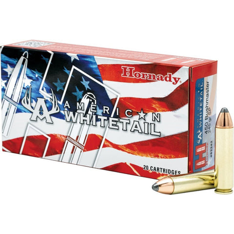 Balles Hornady American Whitetail 450 Bushmaster 245GR Interlock Aw
