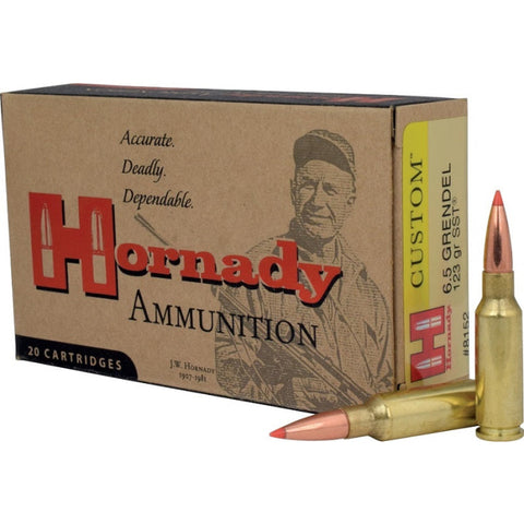 Balles Hornady Custom 6.5 Grendel 123GR SST 780879