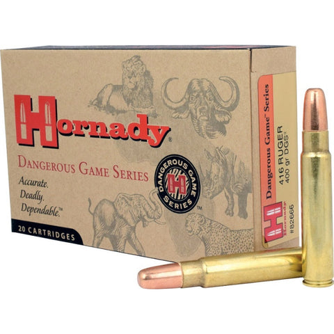Balles Hornady Dangerous Game 416 Ruger 400GR DGS 773717