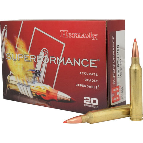 Balles Hornady Superformance SST 7mm Rem. Mag. 162GR SPF 773551