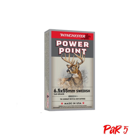 Balles Winchester Power Point - Cal. 6.5X55Swd - Par 20 CX6555P5