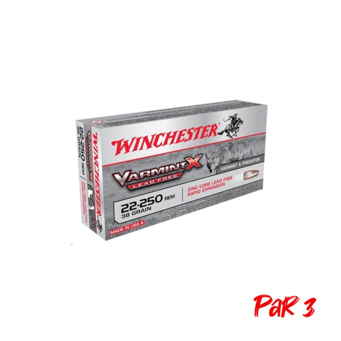 Balles Winchester Varmint X-Lead Free - Cal. 22-250 CX22250PLFP3